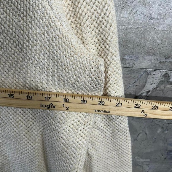 Appleseeds Petites cream cotton cashmere blend knit zip-up sweater
Size Large - Picture 5 of 7